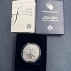 2020 W AMERICAN SILVER EAGLE 1 oz UNCIRCULATED - OGP/US MINT w/BOX AND COA
