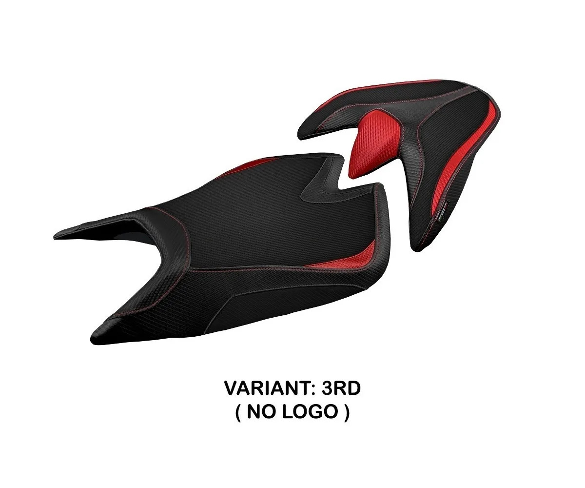 Seat saddle cover Zuera Red (RD) TPZ Italia for APRILIA TUONO V4 2021 > 2022 2D