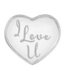 I love you HEART  5x 1 Gram .999 Fine Silver Grams