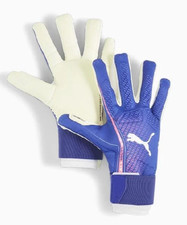 Men's Puma Goalkeeper Gloves Soccer Hybrid Cut 4MM Blue 041948-01 Size 9