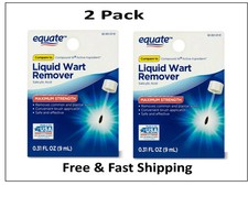 Equate Liquid Wart Remover, Maximum Strength 0.31 oz Pack of 2