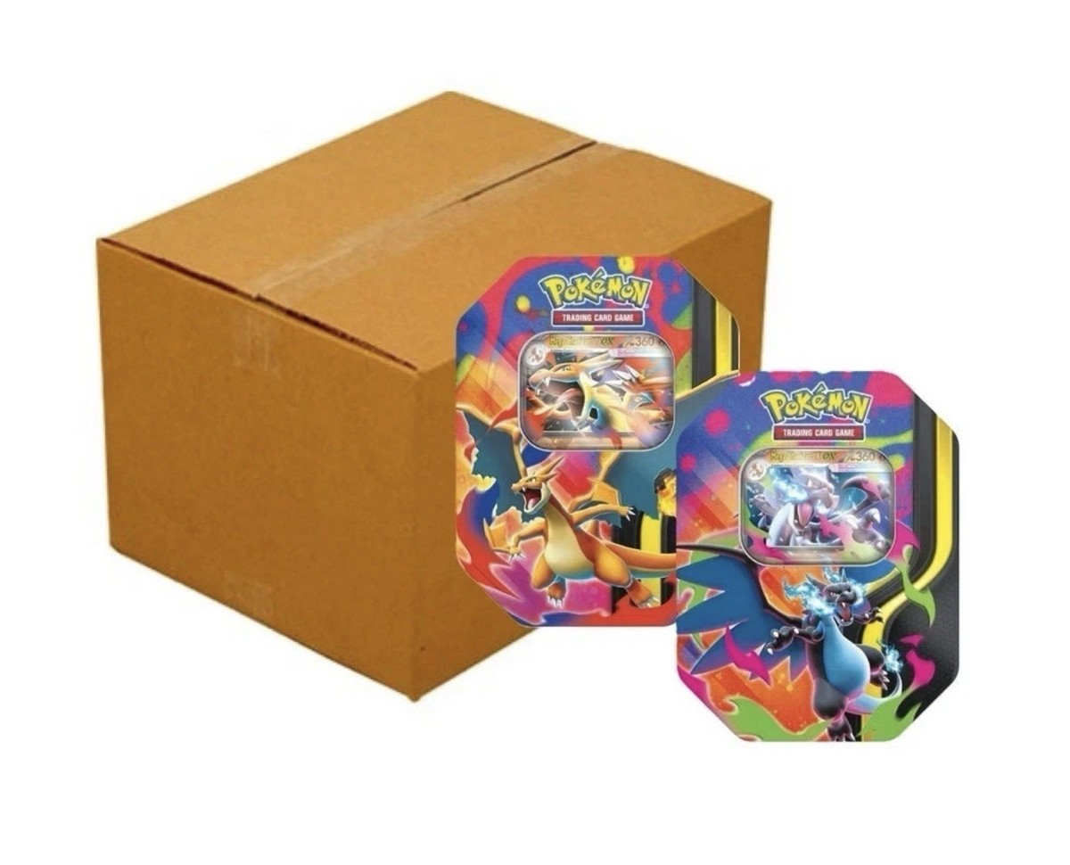 Pokemon TCG Mega Tin Charizard ex Tins Case Of 6 Sealed | eBay