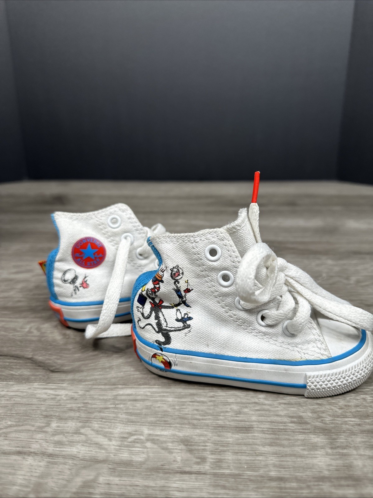 Converse All Star Infant Size 4 Cat In The Hat Shoes