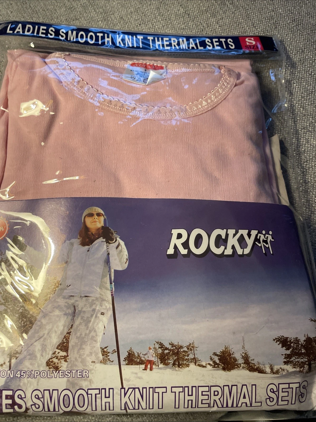 Rocky Women’s Thermal 2pc Set Smooth Knit Pink Size Small