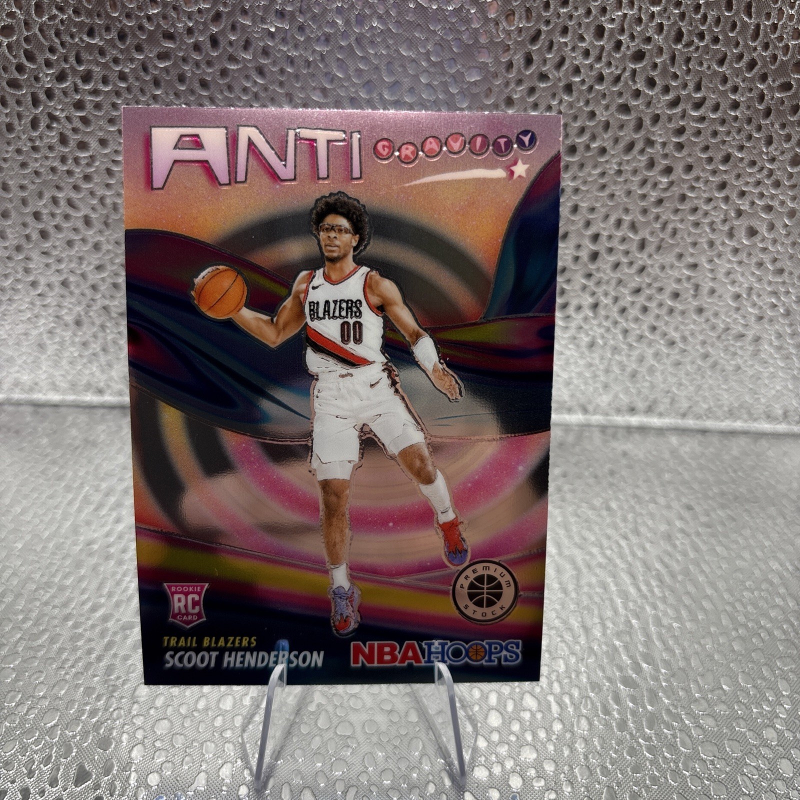 Scoot Henderson 2023-24 NBA Hoops Premium Stock Anti Gravity RC #9 Trail Blazers