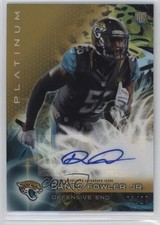 2015 Topps Platinum Rookies Gold Refractor 63/99 Dante Fowler Jr Auto x0u