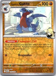 Cynthia's Gabite 103/182 Destined Rivals Reverse Holo Common