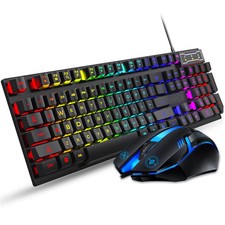Combo de Teclado y Mouse, Teclado de Computad...