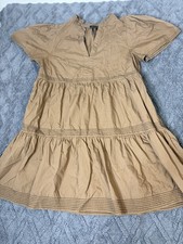 Sugarlips Brown Tiered Midi Dress – Size Medium