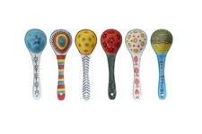 Ceramic Soup Spoons Set of 6–Mutilpurpose for Soup/Cereal/Ramen/Stews | Vibra...