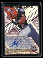 2019 Panini Elite #191 John Peguero Auto Aspirations Purple #/100
