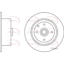 Apec Rear Brake Disc DSK535 - OE High Quality Precision Engineered Part