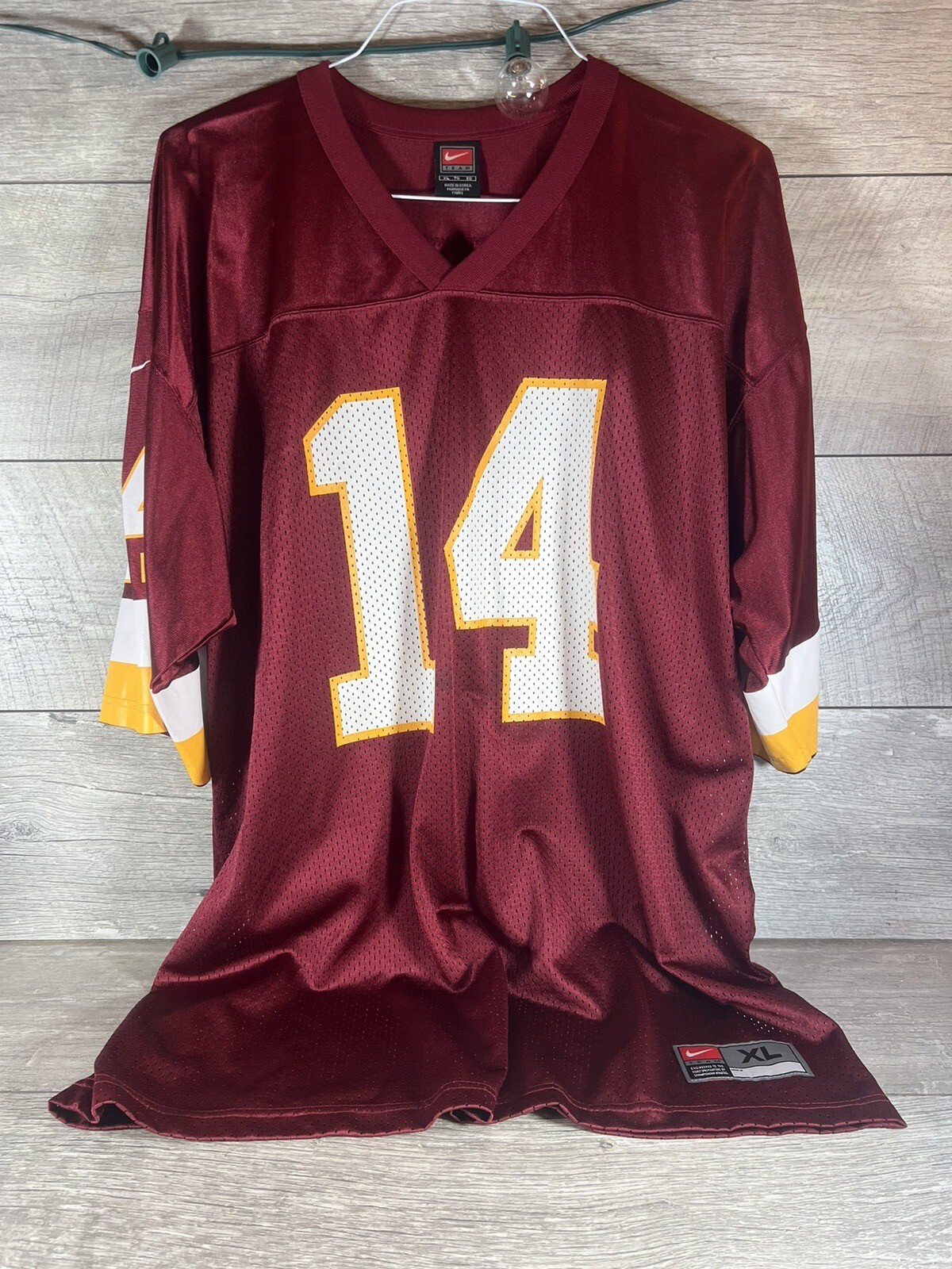 VTG Nike Washington Redskins Brad Johnson #14 XL Jersey Vintage NFL Football