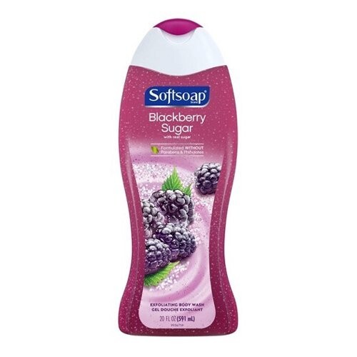 Jabón corporal exfoliante con jabón blando - Exfoliante de azúcar de mora - 20 fl oz - Imagen 1 de 1
