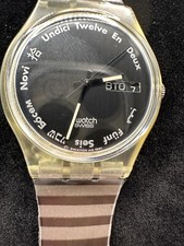 Vintage Swatch Watch 1992 Guttenberg GK703
