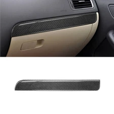 For Volkswagen Jetta Sedan Carbon Fiber Interior Passenger Dashboard Cover Trim