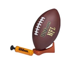 Wilson Tailgate Time Football With Pump And Tee, Junior Size