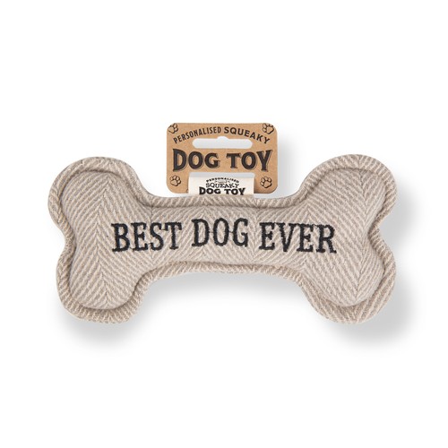 Personalised Squeaky Dog Toys Bone Shaped Soft Pet Puppy Durable Outdoor Play - Picture 6 of 93