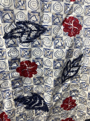 Trader Bay Shirt Mens Large Button Down Camp Vacation Floral Tribal Short Sleeve - Picture 3 of 8