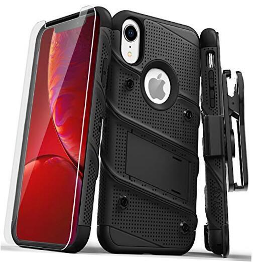 Bolt Series for iPhone XR Case with Screen Protector Kickstand Holster