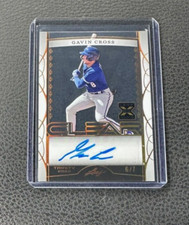 2022 Leaf Trinity Gavin Cross Clear Prospect Gold Spectrum Auto 6/7