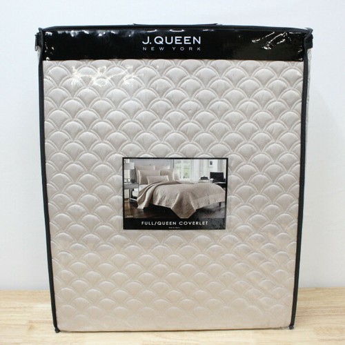 J QUEEN FULL/QUEEN ZILARA COVERLET COLOR SILVER NEW IN PACKAGE eBay