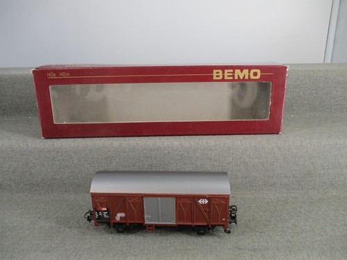 Bemo Spur H0e 2210 851 Güterwagen Rollböcke Transport der SBB in OVP | Zustand: Gebraucht