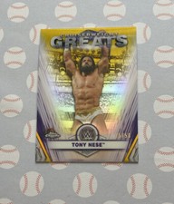 2021 Topps Chrome WWE Cruiserweight Greats Gold Refractor 25/50 Tony Nese #CG-10
