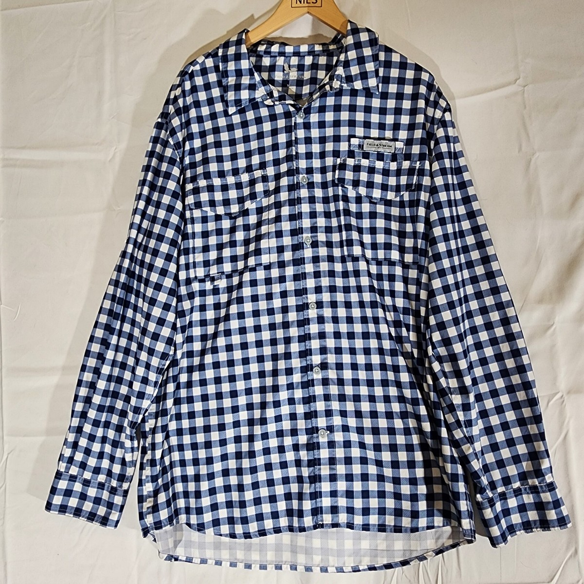 Chemise Homme River Woods en Coton - Col Wallstreet - Manches Longues - Bleu Bleu - Prêt-à-Porter