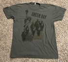 Green Day T-shirt Gray American Apparel Tag Size Large