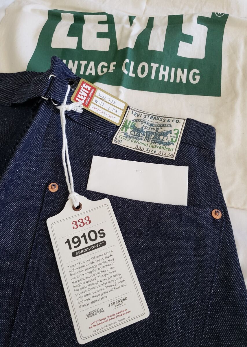 LEVI'S 1910s Lot 333 LVC Vintage Clothing 501 xx Selvedge LEVI'S 1910s Lot 333 LVC Vintage Clothing 501 xx Selvedge
