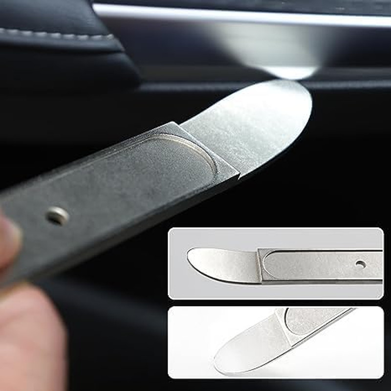 4140 Metal Pry Bar Tool,Automotive Panel and Trim Pry Bar Removal Tool,Pocket Pr