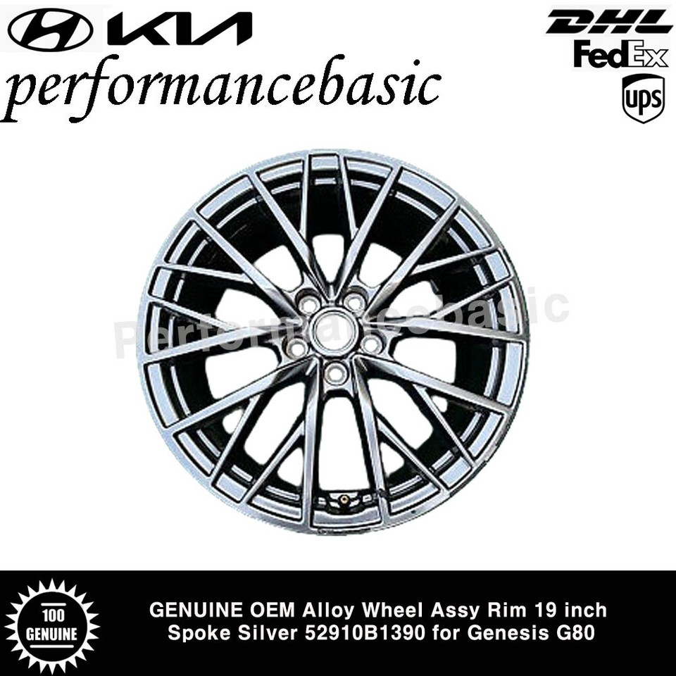 GENUINE OEM Alloy Wheel Assy Rim 19 inch Spoke Silver 52910B1390 for ...