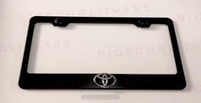 3d Toyota Camry Stainless Steel Black Finished License Plate Frame