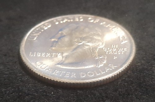 2007 P WASHINGTON Quarter Strike Through US ERROR COIN AU - Picture 4 of 8
