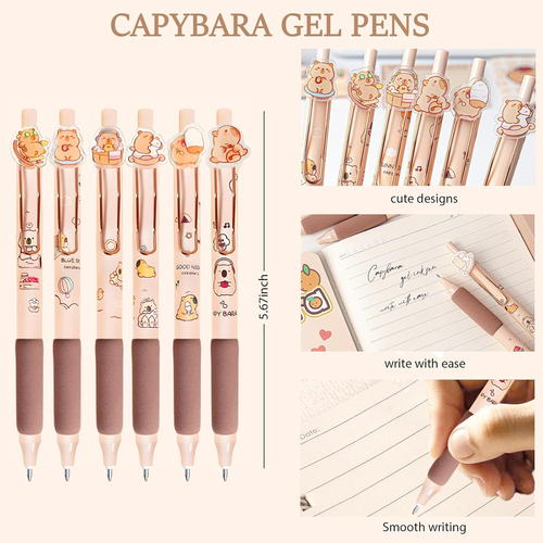 Stationery Set,Cute Capybara School Supplies,Kawaii Stationery Birthday Gifts - Picture 3 of 12