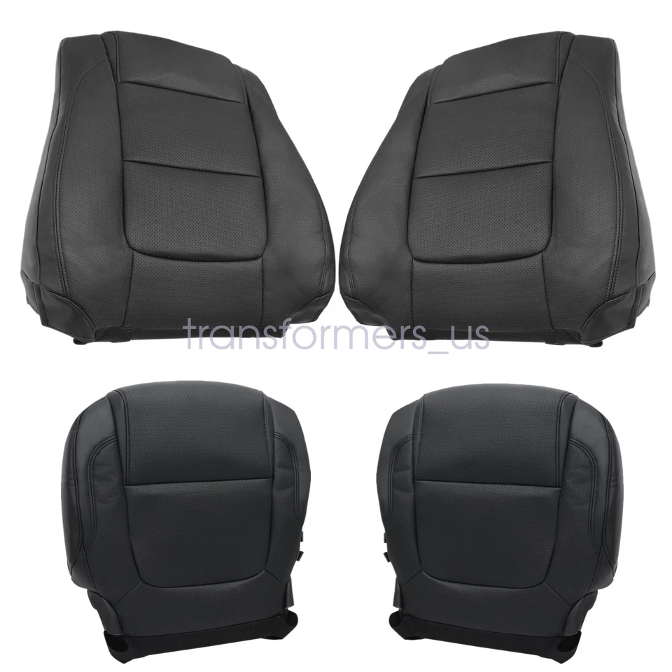 For 2011-2015 Ford Explorer Limited Driver Passenger Bottom Top Seat Cover Black - Image 4 of 4