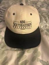 Nova Southeastern Sharks NSU Florida Flat Strapback Baseball Hat Cap Adjustable
