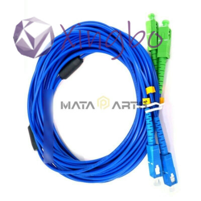 SC/UPC-SC/APC  Armored Cable Single-Mode 9/125 Duplex Fiber Optic Patch Cord 30M