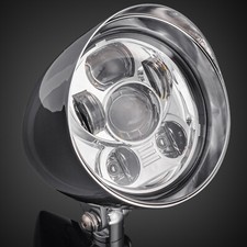 Chrome 6 Bullet Vintage Head Light Lamp For Harley Honda Yamaha Suzuki Kawasaki Chrome 6 Bullet Vintage Head Light Lamp For Harley Honda Yamaha Suzuki Kawasaki