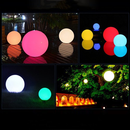 Solar Powered Colorful LED Light Floating Fountain Pond Garden Pool Lamp Ball - Picture 8 of 8