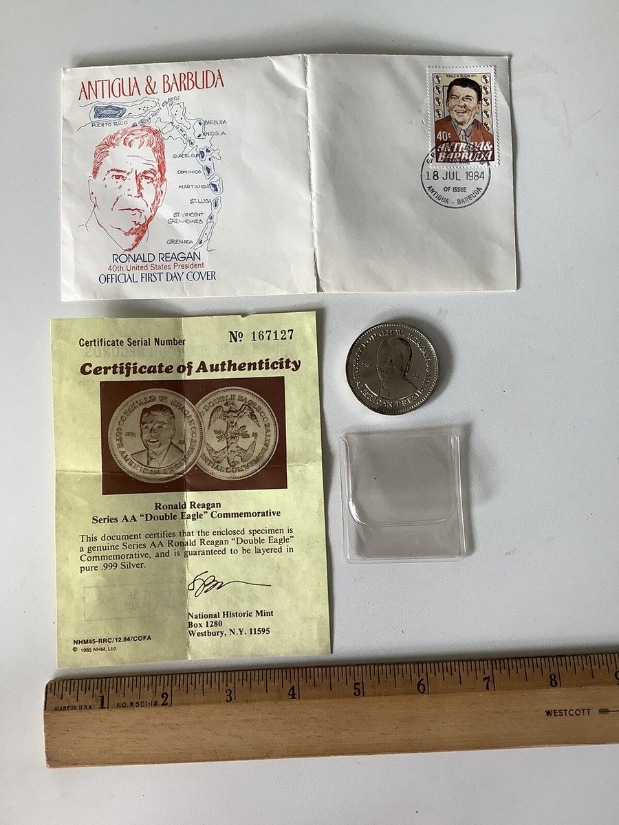 1984 Ronald Reagan AA Double Eagle Commemorative Coin 167127 1st