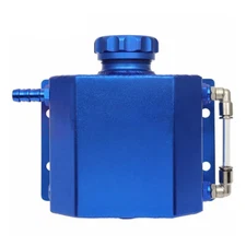 Universal 1L Radiator Coolant Overflow Bottle Recovery Water Tank Reservoir Blue