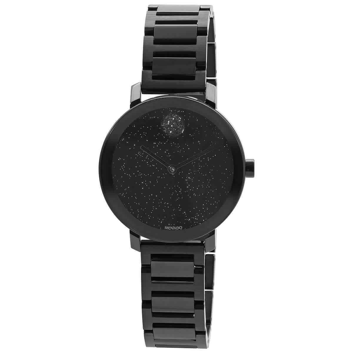 Movado Bold Evolution Black Dial Black Women's Watch 3600734 for sale