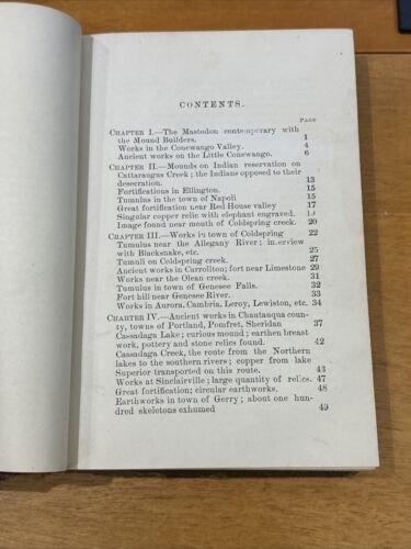 Ancient Man in America Including works in Western New York 1st Ed. 1880 Larkin - Picture 9 of 14