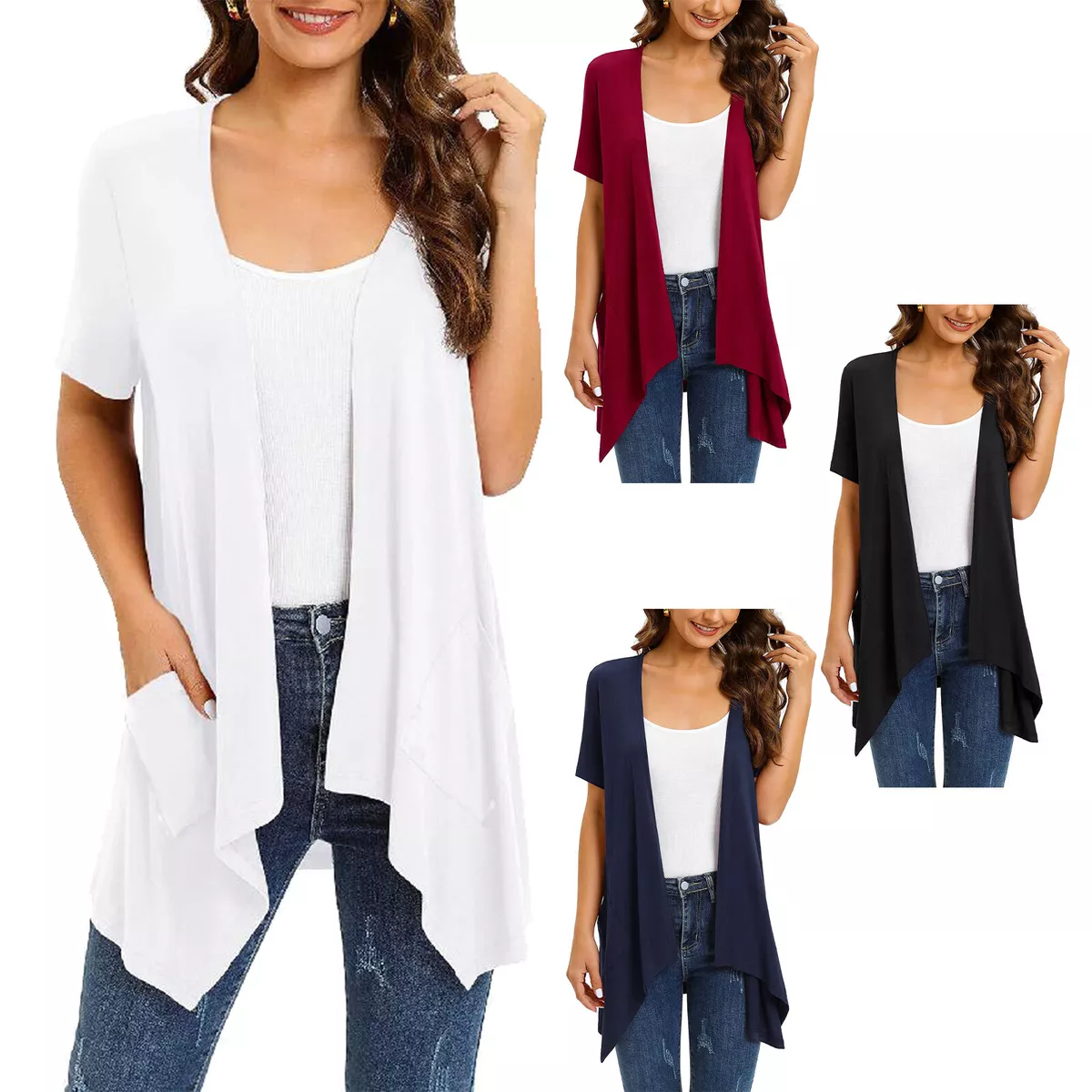 Open front high clearance low cardigan