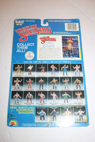 LJN Miss Elizabeth Cardback ONLY WWF WWE Pro Wrestling Action Figure Card