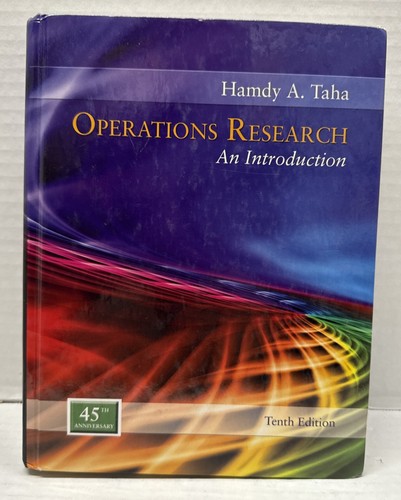 Operations Research: An Introduction Hardcover Hamdy Taha 2017, 10. Auflage