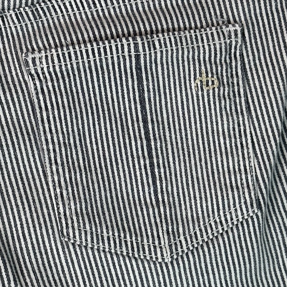 Pantalones cortos de jean Rag & Bone Dobby a rayas azul blanco dobladillo crudo para mujer 25 Foto 4 de 4