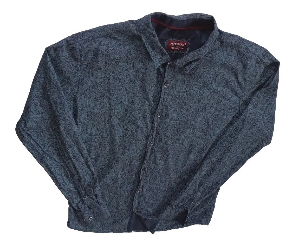Consequence Men Long-sleeve Button Down Shirts La… - image 1